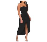 Robe De SoiréE Longue-Robe De Plage DéContractéE sans Manches, Col Rond, Ample, pour Femmes