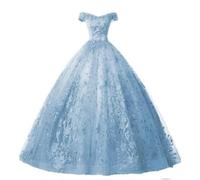 Robe De Soirée pour Femme, Asymétrique épaule Dénudée, élégante, en Tulle, avec Appliques, Robe De Mariée Longue De Fête, Pink, 3XL
