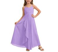 Robe De SoiréE Pour Fille Robe De Bal De Promo Courte Devant Longue Derriere Et éLéGante Robes D'éTé Sans Manches Fleur Hors Epaules DéNudéEs Corsage Taille Haute DéContractéEs Enfant 1-14 Ans LéGèRe