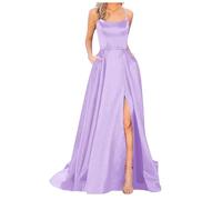 Robe De Soirée Robe De Bal Femme Chic Et Elegant Longue Tenue Reveillon Soiree Sexy Cocktail Rouge Ete Robes Mariage Mousseline Noire XXL Empire Champagne Nouvel an Noir Blanche pour Invité Dos Nu