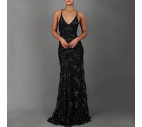 Robe de soirée sexy à paillettes, bustier, dos nu, nouvelle collection 2026, robe sirène longue et légère de luxe avec traîne pour occasions festives Cette robe de soirée à sequins impressionne par so