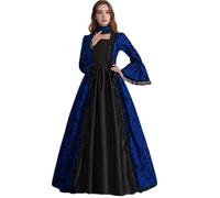 Robe de soirée Victorienne médiévale pour Femme Robe Gothique Robe de soirée Cocktail Elegante