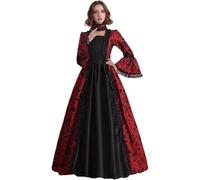 Robe de soirée Victorienne médiévale pour Femme Robe Gothique Robe de soirée Cocktail Elegante