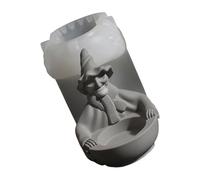 Robe de sorcière en silicone sculptée détaillée pour travaux manuels et décoration de vacances