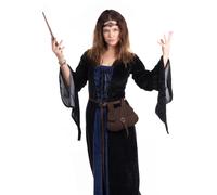 Robe de sorcière noire et bleue - Qu'il s'agisse d'une magicienne ou d'une