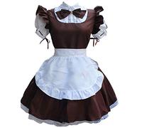 Robe de soubrette pour femme, robe décontractée pour femme, robe de costume kawaii mignonne, robe tendance, faux col, robe de soubrette française, tablier fantaisie, robe courte d'été japonaise, anime