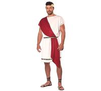 Robe de style grec ancien ajustée à la taille du prince arabe pour fête costumée d'Halloween Costume de couple médiéval romain