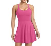 Robe de tennis d'entraînement pour femme avec short et soutien-gorge intégrés - Vêtements de sport pour le golf, Taille L