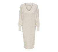 Robe décolleté en V manches longues femme Only New Tessa Beige L