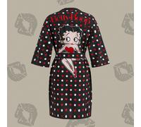 Robe décontractée à manches trois-quarts avec imprimé pois et cœur, style sexy et mignon avec ceinture. Automne et hiver L,M,S,XL,XS,XXL,XXS,XXXL,XXXXLTissu tissé