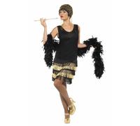 Robe Déguisement Fringe Flapper Smiffys Accessoire Multi-Colored Taille Small