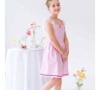 Robe demoiselle d'honneur à dentelle lili rose 11/12A