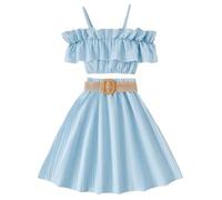 Robe Demoiselle D'Honneur Fille - Tenue De CéRéMonie Mariage Chaussure CéRéMonie+Enfant De SoiréE Chic Et Glamour Paillette Bebe PremièRe Communion Deguisement Filles Blanche