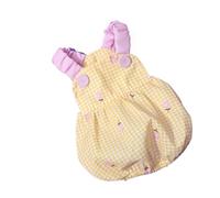 Robe d'été à motif floral pour chien - Robe à bretelles - Petit imprimé chihuahua mignon - Taille L