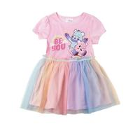 Robe d'été Care Bears pour Filles - Robe Care Bears à Manches Courtes, décontractée, Confortable et légère, idéale au Quotidien, Taille 4 Ans