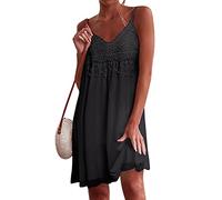 Robe D'été Femme Chic Longue Robe Blanche Col en V Ete Pas Cher Grande Taille Robe Rétro Maxi Robe Lâche Imprimé Florales Bohème Ete Mi-Longue Dress Cotton en Line Robe Crayon