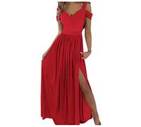 Robe D'été Femme Mi-Longue sans Manches D'été A-Line Dress Ample Fluide Decontractée Sundress Longue Décontractée Grande Taille Robes en Lin Vacances Longue Robe Maxi Robes Robe Steampunk Femme