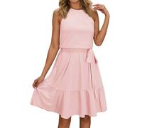 Robe d'été Femme Robe décontractée sans Manches à Bretelles- Style Tendance et pour Femme Creation saisonnière Coupe et Adaptable (RD2, M)
