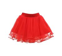 Robe d'été fille printemps enfants jupe cadeau fille jupe maille clouée perles enfants jupe pengpeng jupe quatre saisons, rouge, 18-24 mois