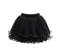 Robe d'été fille printemps enfants jupe cadeau fille jupe maille clouée perles enfants jupe pengpeng jupe quatre saisons, Noir , 13-14 ans