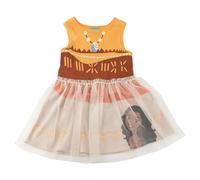 Robe d'été Moana pour Filles - Robe sans Manches Disney pour Filles, vêtements décontractés, Confortables et légers, idéaux au Quotidien, Taille 3 Ans