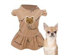 Robe d'été pour chien avec motif d'ours, vêtements d'été tendance pour chien à porter au quotidien, vêtements doux et confortables pour animaux de compagnie pour l'intérieur, l'extérieur, magasin