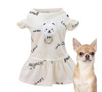 Robe d'été pour chien avec motif d'ours, vêtements d'été tendance pour chien à porter au quotidien, vêtements doux et confortables pour animaux de compagnie pour l'intérieur, l'extérieur, magasin