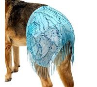 Robe D'été pour Chien - Tenue À Paillettes avec Chaîne De Taille De 70 Cm, Inspirée De La Danse du Ventre, Décoration De Hanche, Costume Scintillant pour Animal De Compagnie | Vêtements De Photo pour