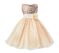 Robe d'été pour Fille Cérémonie en Tulle Tie-Dye A-Line Col Rond Belles Manches asymétriques A Volant Superposé de Bal Summer Sundress Clothes