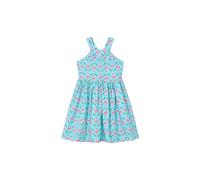 Robe d'été pour fille - Imprimé - 100 % coton - Robe sans manches - Vêtements pour fille de 2 ans à 8 ans, Flamenco, 3 ans