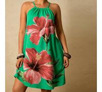 Robe d'été sans manches à imprimé intégral, robe de graduation, robe de derby, tenues d'été tropicales pour femmes, tenues de vacances, tenues de concert country, tenues de rave, tenues de festival, t