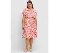 Robe d'été - Sheego - couleur ivoire imprimé COULEUR IVOIRE IMPRIMÉ 50