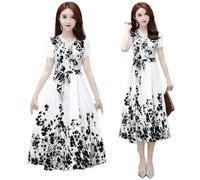 Robe d'été tendance à lacets pour femme Style léger Robe trapèze haut de gamme