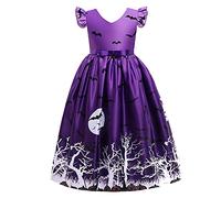 Robe d'Halloween Costume de soirée pour Filles Médiéval Renaissance Princesse Costumes Déguisement Vampire Enfant Fille Court Manche Lacets Long Maxi Balle Halloween manches longues Fête des Morts