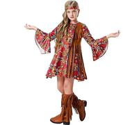 Robe d'halloween Costume Deguisement Halloween Fille Noire pour de Galets bébé cavernes Carnaval Manches Longues Thème