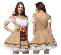 Robe d'Halloween pour femme - Costume de fête de la bière sculptant le corps - Costume d'Halloween gonflable (kaki, taille XXL)