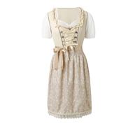 Robe d'Halloween pour femme - Costume de fête de la bière sculptant le corps - Costumes d'Halloween pour adultes (beige, taille L)