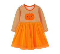 Robe d'halloween pour Fille Deguisement Halloween Enfant Déguisement de Sorcière Costume Galets bébé Party Chat Araignée Squelette Fête des Morts