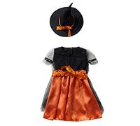 Robe d'halloween pour fille Deguisement Halloween Enfant Déguisement de Sorcière Tutu Imprimé Citrouille Zombie Mariée Fantôme Maxi Tulle Bal Robes Gothique Carnaval Fête Fancy Dress up Costume