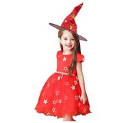 Robe d'halloween pour Fille Deguisement Halloween Enfant Médiéval Renaissance Princesse Costumes Tutu Imprimé Citrouille Tulle Araignée Squelette 3-12 Ans
