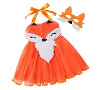 Robe d'hiver sans manches pour maman avec bandeau pour anniversaire, costume de dessin animé, tenue sur le thème des contes de fées, robes longues pour grandes filles, Orange, 5 ans