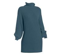 Robe d'hiver sexy à col haut en tricot pour femme, BU1., XXXL