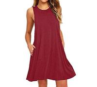 Robe d'invité de mariage pour femme, robe de plage de couleur unie, sans manches, dos nu, robe longue pour femme, bordeaux, L
