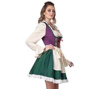 Robe Dirndl - Robe Oktoberfest - Costume traditionnel bavarois de bière moderne - Cosplay de fête de la bière, costumes d'Halloween pour bal masqué, carnaval