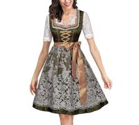 Robe Dirndl Set Folklorique Bavière Oktoberfest Costume Serveuse D'Octobre Carnaval Vêtements de la fête bière