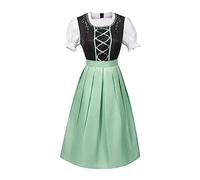 Robe Dirndl Set Oktoberfest 3 pièces Bière Manches Courtes Sexy Mini De Soirée D'Octobre Carnaval Traditionnelle D'oktobre