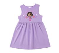 Robe Dora la Exploradora Fille Été - Robe Fille Dora La Exploradora sans Manches, Vêtement Fille Décontracté, Confortable et Léger, Idéal pour Le Quotidien, 6 Ans