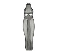 Robe dos nu Ã double rÃ©sille femme Leg Avenue Noir TU