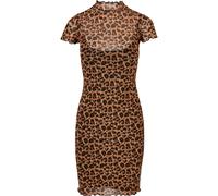 Urban Classics Robe en maille double couche femme, effet léopard, décontractée, XXXL