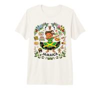 Robe Drapeau jamaïcaine Dabbing pour Fille Hibiscus Pride Heritage T-Shirt Haut de Gamme